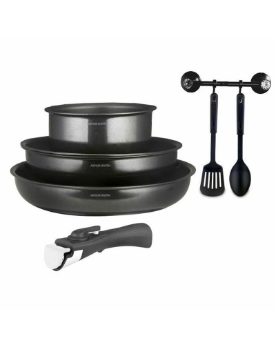 Arthur Martin Topfset | Edelstahl | 7-teilig | Kochen, Backen, Braten
