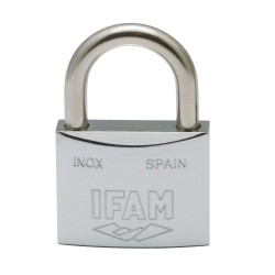 Candado IFAM Inox 40 con Llave | Seguridad Robusta en Acero Inoxidable
