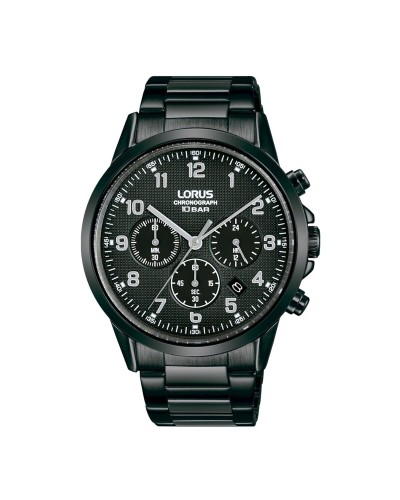 Lorus Herrenuhr RT321KX9 Schwarz: Sportlicher wasserdichter Chronograph
