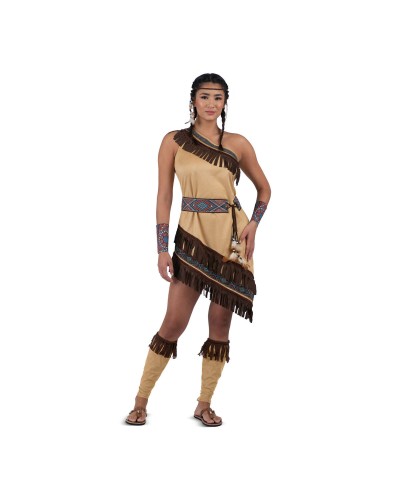 My Other Me Costume Indienne Américaine Demoiselle Adulte - 4 Pièces
