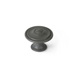 Knob Rei Grey Metal - Ø 35 x 26 mm - Pack of 4

