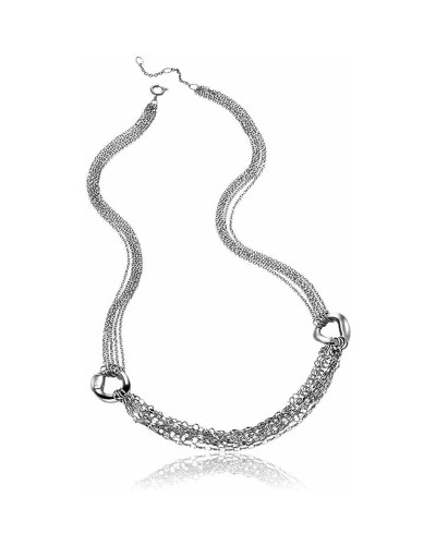 Breil Collier Femme TJ1412 : Acier, Maille Longue 65 cm - Idée Cadeau
