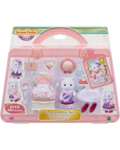 Gelede Figuren Sylvanian Families The Fashion Suitcase And Big Sister Persian Cat