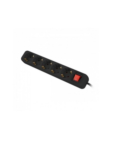 Lanberg Power Strip 5 Schuko 1.5m - Overvoltage Protection Black
