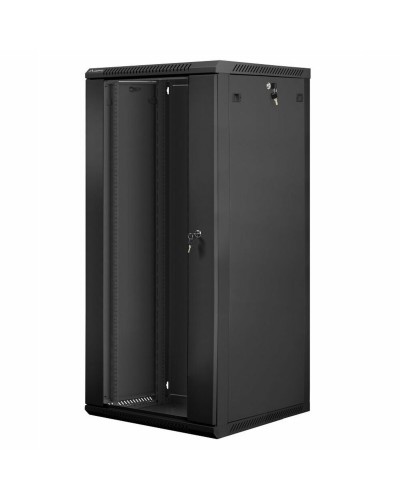 Armadio Rack Muro Lanberg 19" 6U 600x270 Nero - Cablaggio Reti
