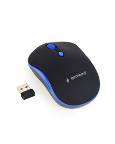 Gembird MUSW-4B-03-B Wireless Optical Mouse Black/Blue - Portable
