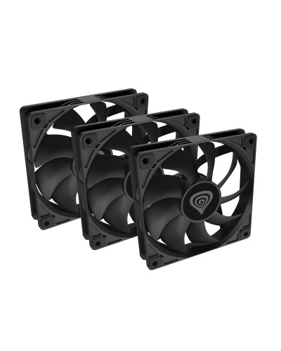 Natec Oxal Ventola Case 120mm - Kit 3 Unità - Silenziosa PC Gaming
