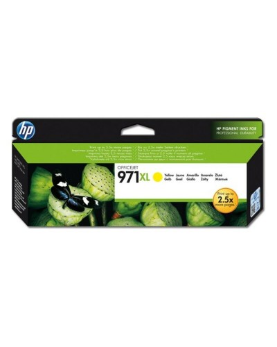 Cartouche d'encre jaune originale HP 971XL pour imprimantes HP OfficeJet
