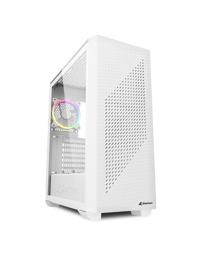 Sharkoon VS9 RGB Blanc : Boîtier PC ATX Bureau Gaming
