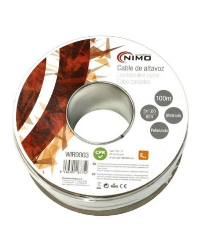 NIMO Cavo Audio Professionale 100m - Altoparlanti Hi-Fi Alta Qualità
