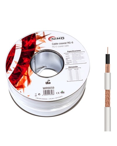 Câble Antenne NIMO 100 mètres - Haute Qualité pour TV Numérique/Satellite
