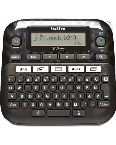 Brother PT-D210 Impresora de Etiquetas Portátil Amarillo/Negro/Gris
