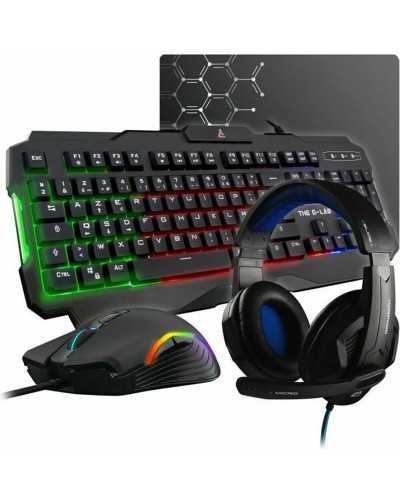 Näppäimistö ja hiiri The G-Lab COMBO-ARGON-E/FR Azerty Ranska