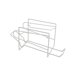 Jääkaapin laatikko Metaltex Valkoinen Alumiini 14 x 33 x 15 cm (6 Kappaletta)