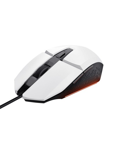 Trust GXT 109W Optical Gaming Mouse - White/Black - Precision & Comfort
