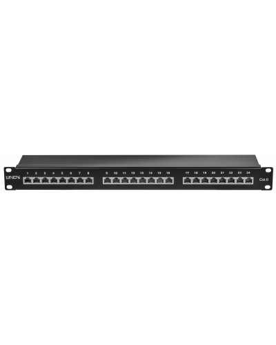 Panneau de brassage Lindy 24 ports Cat.6 UTP - Idéal pour les réseaux Gigabit
