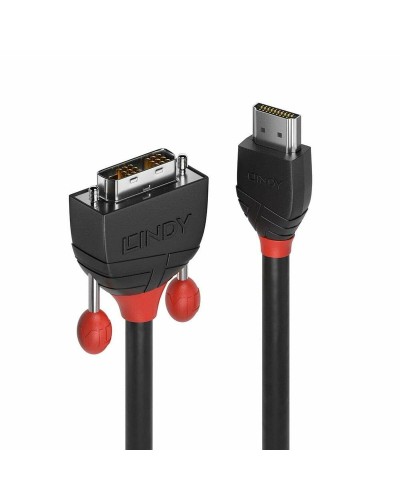 LINDY Cable HDMI a DVI 10m Negro - Alta Calidad Conectores Chapados en Oro
