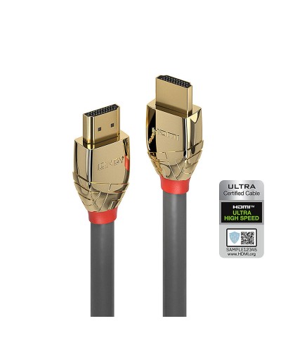 HDMI-Kabel LINDY 37603 3 m Zwart Grijs