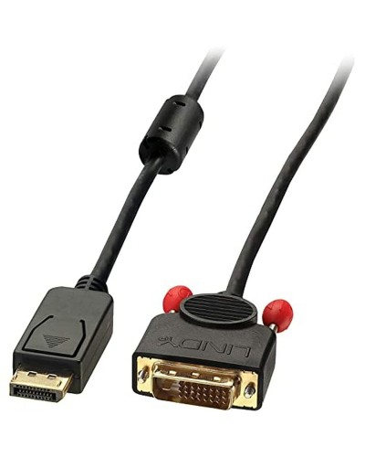 LINDY DisplayPort auf DVI Adapter - Schwarz - PC Monitor Videokonverter
