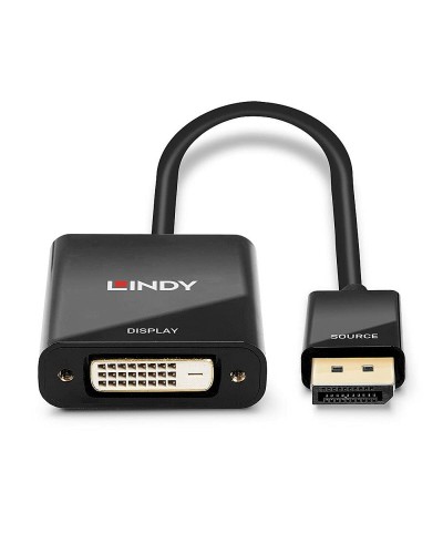 Lindy DisplayPort to DVI Adapter - Black - PC Video Converter
