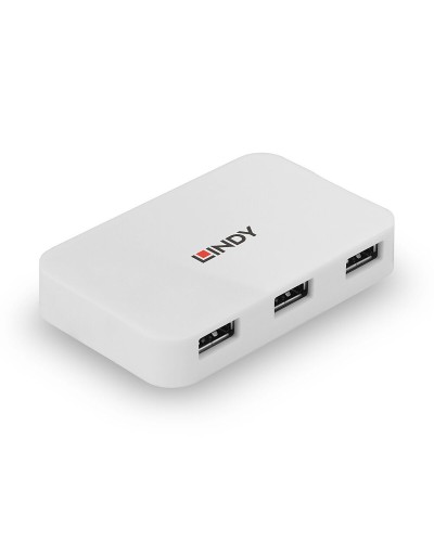 LINDY USB 3.0 Hub 4 Port Weiß - Schnelle Datenübertragung
