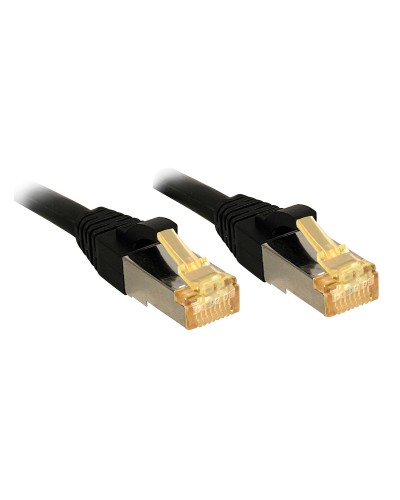 LINDY Câble Réseau Cat 6 Rigide UTP Noir 7.5m - Connexion Internet Rapide
