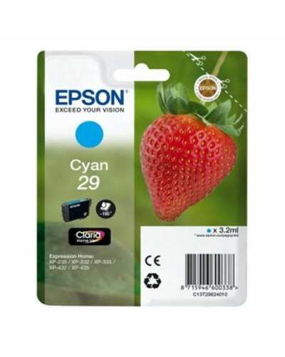 Cartucho compatible Epson C13T29824022 Cian para impresoras Epson
