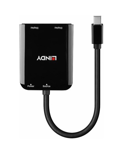 LINDY Hub USB 3.0 Noir 4 Ports - Transfert de Données Rapide
