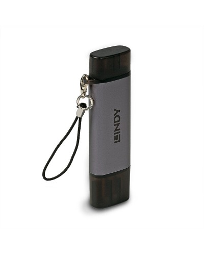 Lindy Lector de Tarjetas de Memoria USB 3.0 - SD, MicroSD, CF - Alta Velocidad
