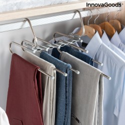 Percha Múltiple 5 en 1 InnovaGoods Havser: Organiza y Guarda Pantalones
