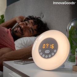 Réveil Aurora avec Haut-parleur InnovaGoods pour des Réveils Énergisants
