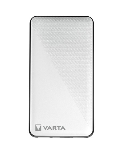 Varta Energy Power Bank 10000mAh - Plata, Carga Rápida para Smartphone
