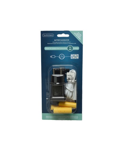 Lumineo Alimentador Transformador 3V AA para Luces Navideñas de Interior

