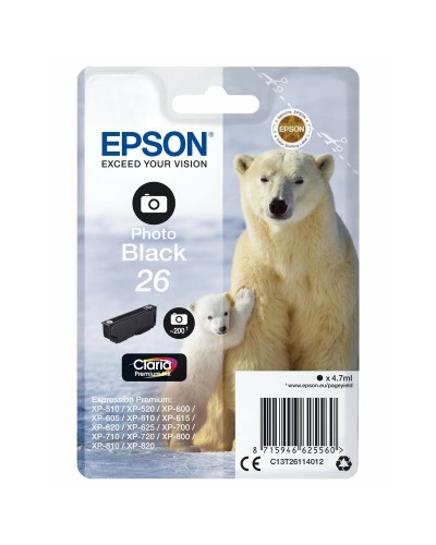 Originele inkt cartridge Epson 26 Zwart