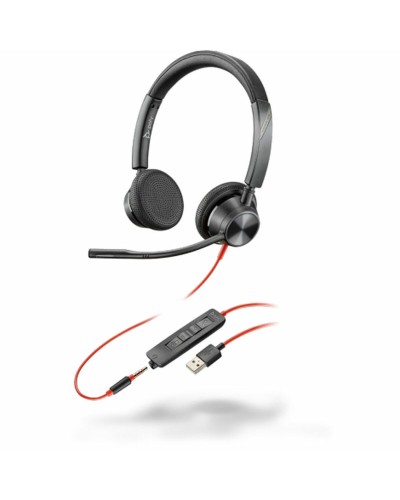 Kuulokkeet mikrofonilla Poly 3325 Musta