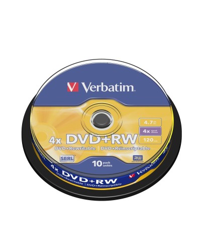 DVD-RW Verbatim    10 antal Svart 4,7 GB 4x (10 antal)