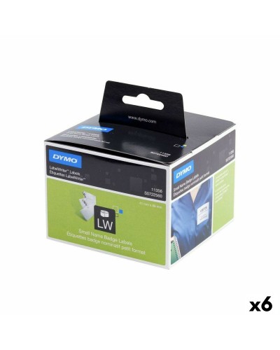 Etichette Dymo LW11356 Bianche da 89 x 41 mm per Stampanti Dymo (Confezione da 6)