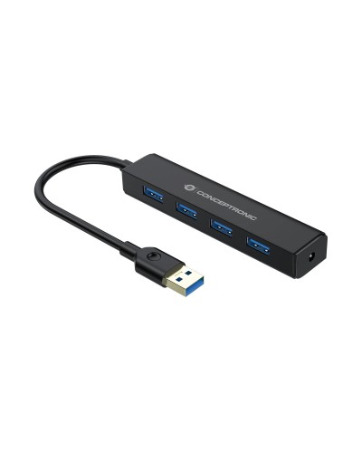 Hub USB Conceptronic C4PUSB3 Noir