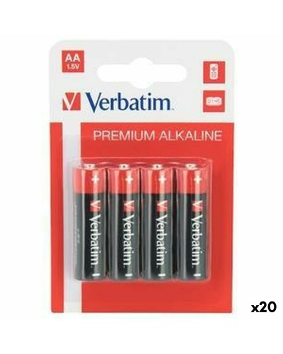 Verbatim Alkaline Batterien AA LR06 1.5V - 20er Pack - Lange Lebensdauer
