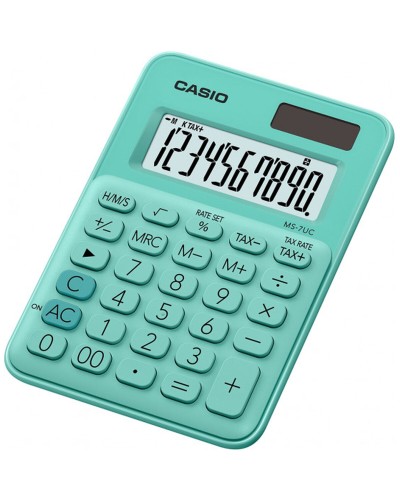 Casio MS-7UC-GN Calcolatrice Scientifica Verde Plastica