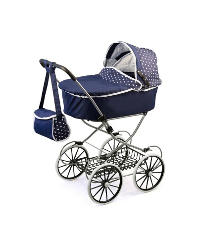 Reig Cochecito de Muñecas Classic Deluxe Azul 70x42x89 cm - Juego de Imitación
