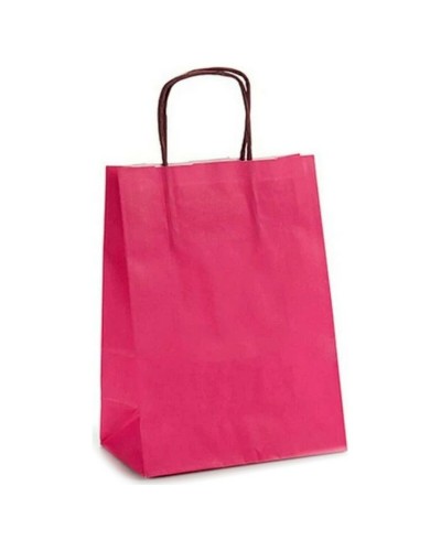 Bolsas de Papel Magenta Mini: 8,5x30x18cm - Organización y Almacenamiento Versátil
