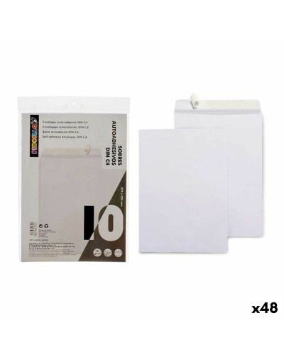 Enveloppen 229 x 324 mm Wit Papier (48 Stuks)