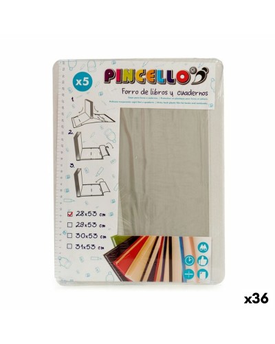 Zelfklevende boekomslag Transparant 28 x 53 cm (36 Stuks)