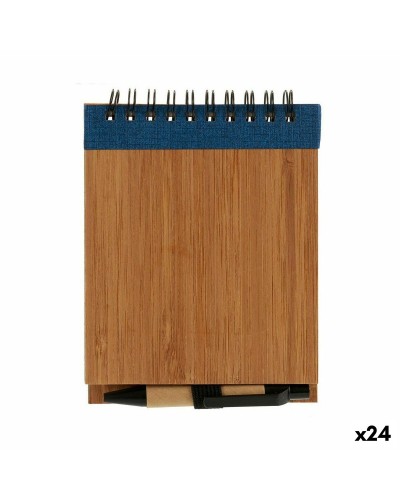 Spiraalnotitieblok met Pen Bamboe 1 x 10 x 13 cm (24 Stuks)