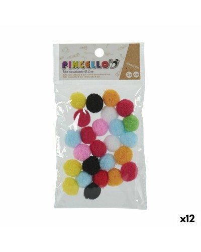 Mehrfarbige Plastikbälle für DIY-Kreationen, Durchmesser 2 cm, 12 Stück
