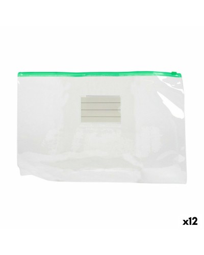 Pochettes Plastique Fermeture Automatique A4 (12 pièces) - 24 x 35,5cm
