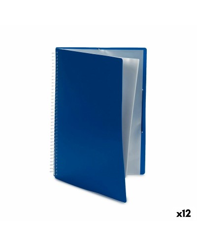 Carpeta de Anillas Montblanc 30 Fundas Azul 2x33,5x25cm (Paquete de 12)
