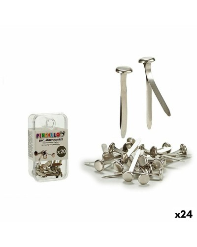 Clip Binding Metaal Zilverkleurig (24 Stuks)