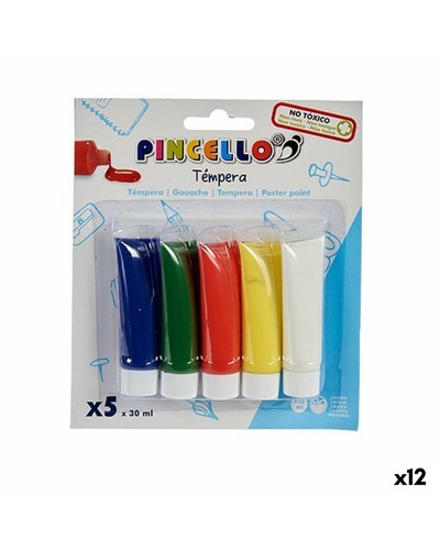 Tempera Monivärinen 30 ml (12 osaa)